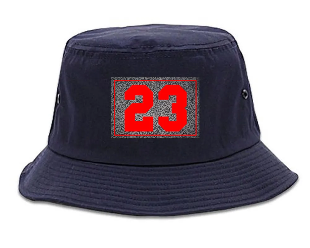 23 Cement Red Jersey Bucket Hat