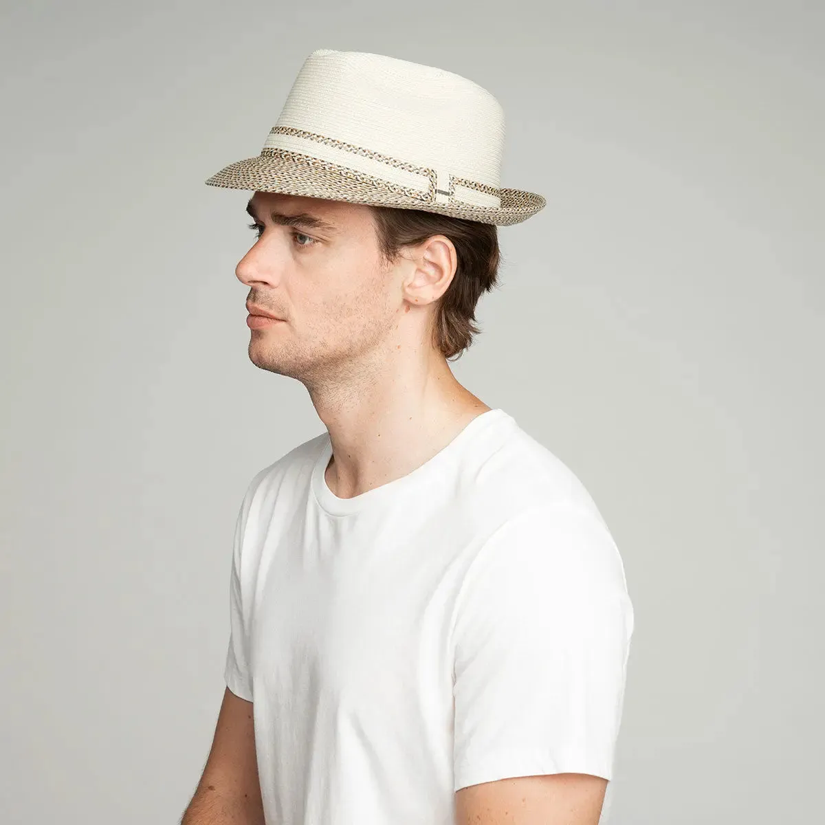 Bailey Mannesroe Two-tone Poly Braid Fedora