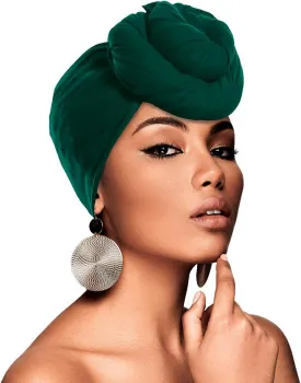 Beauty Town Head Wrap Scarf Neckerchief Crinkle Large Headband Turban Hair Tie