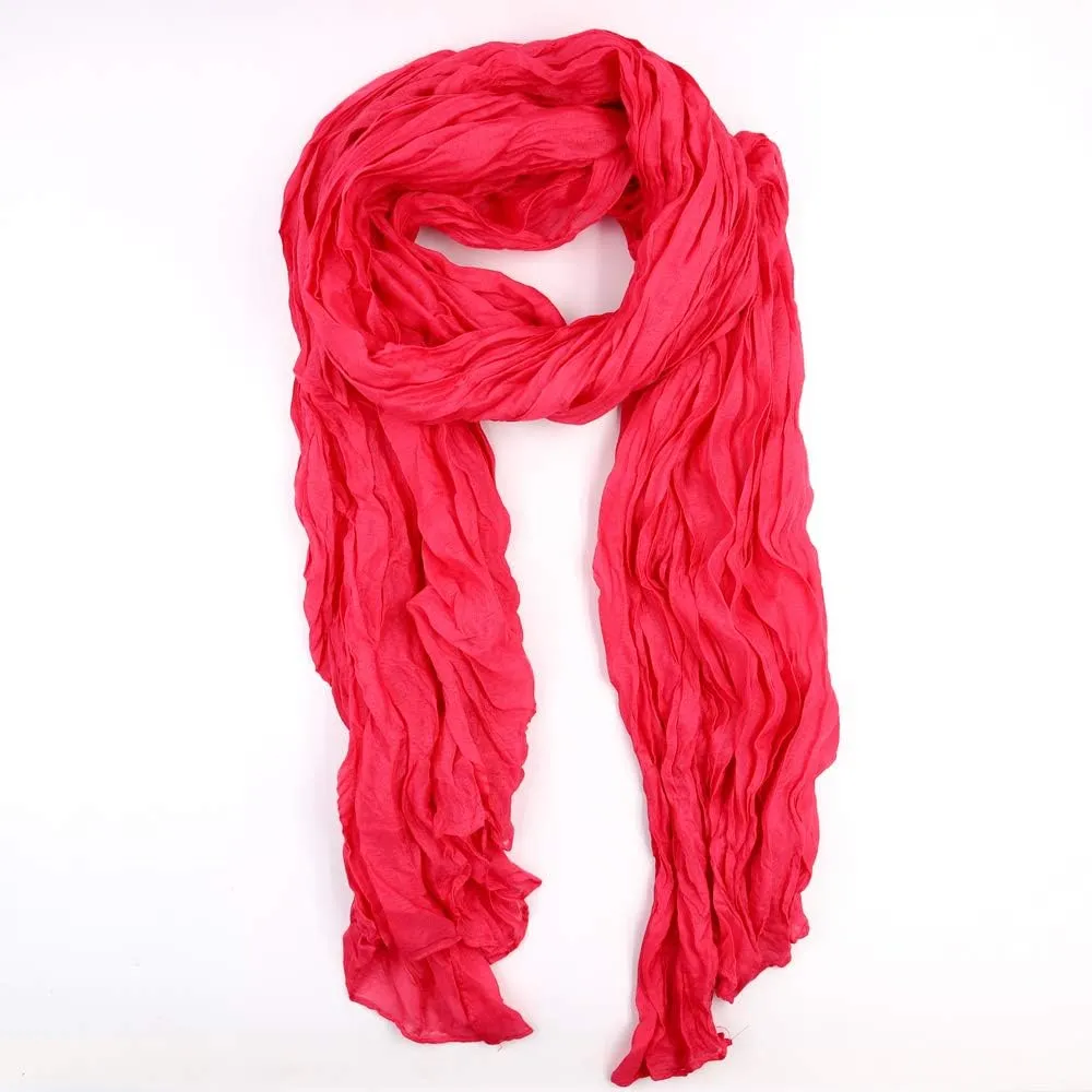 Beauty Town Head Wrap Scarf Neckerchief Crinkle Large Headband Turban Hair Tie