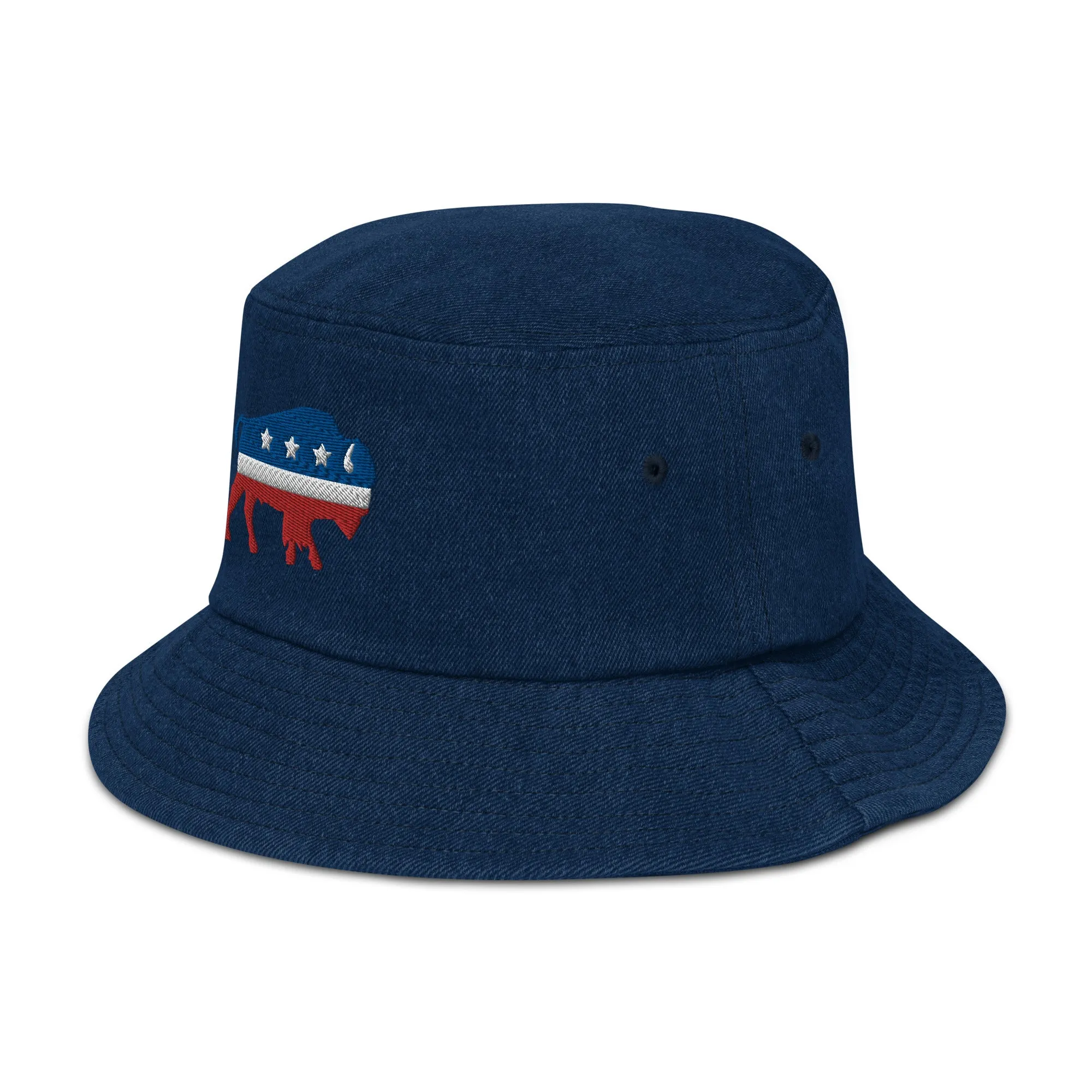Bison Independent Denim Bucket Hat