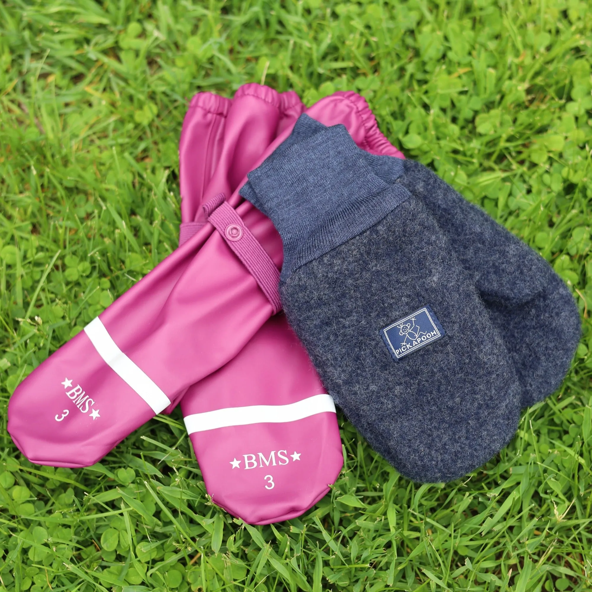 BMS Child Waterproof Rain Mitts, Unlined