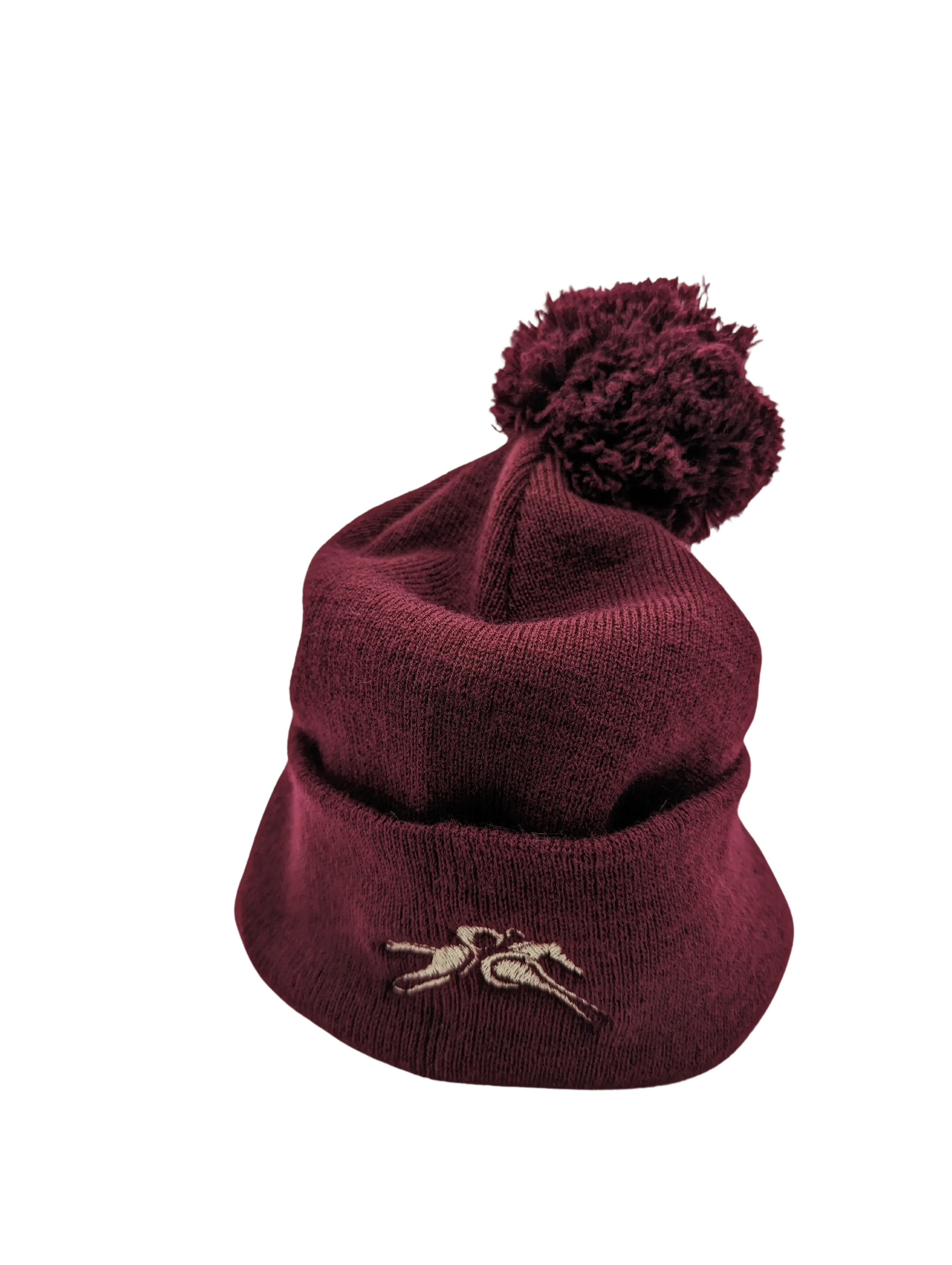 Bobble Hat Burgundy By PC Racewear