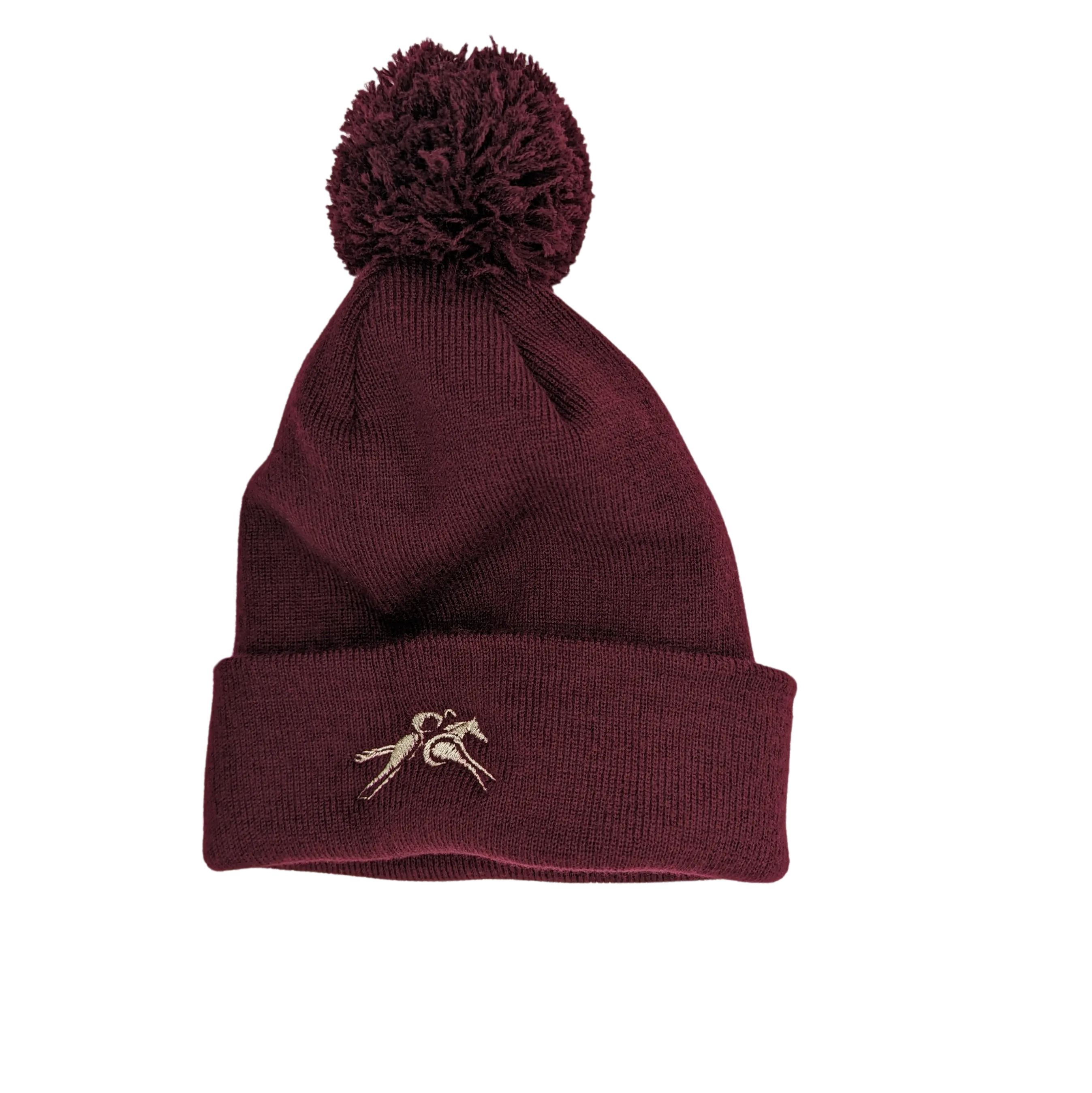 Bobble Hat Burgundy By PC Racewear
