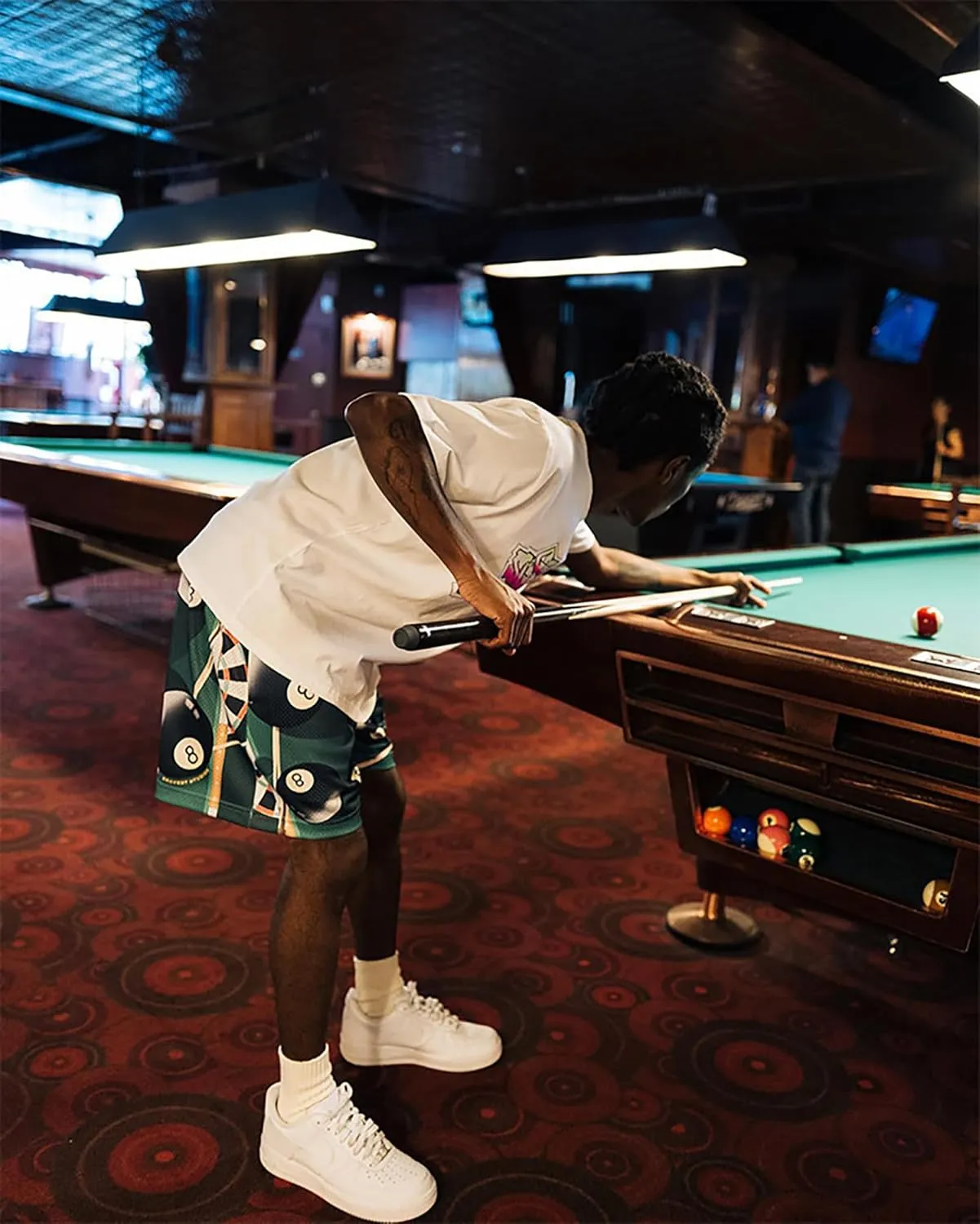 BOOMLEMON Mens Mesh Graphic Print Shorts Summer Basketball Running Shorts Retro Casual Cool Streetwear Short Pants