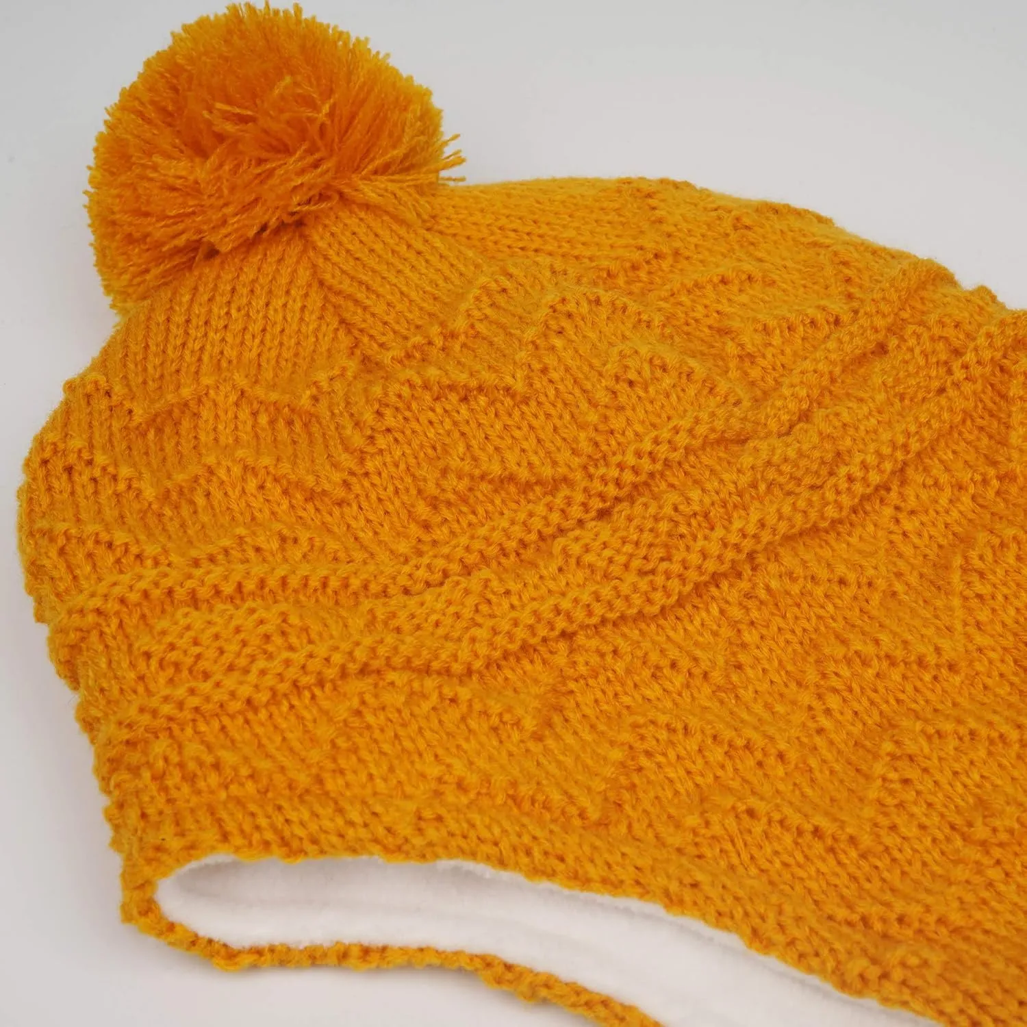 Connectyle Toddler Boys Girls Beanie Hat Fleece Lined Knit Kids Hat with Ear Flaps Warm Winter Hat Acrylic Watch Hat