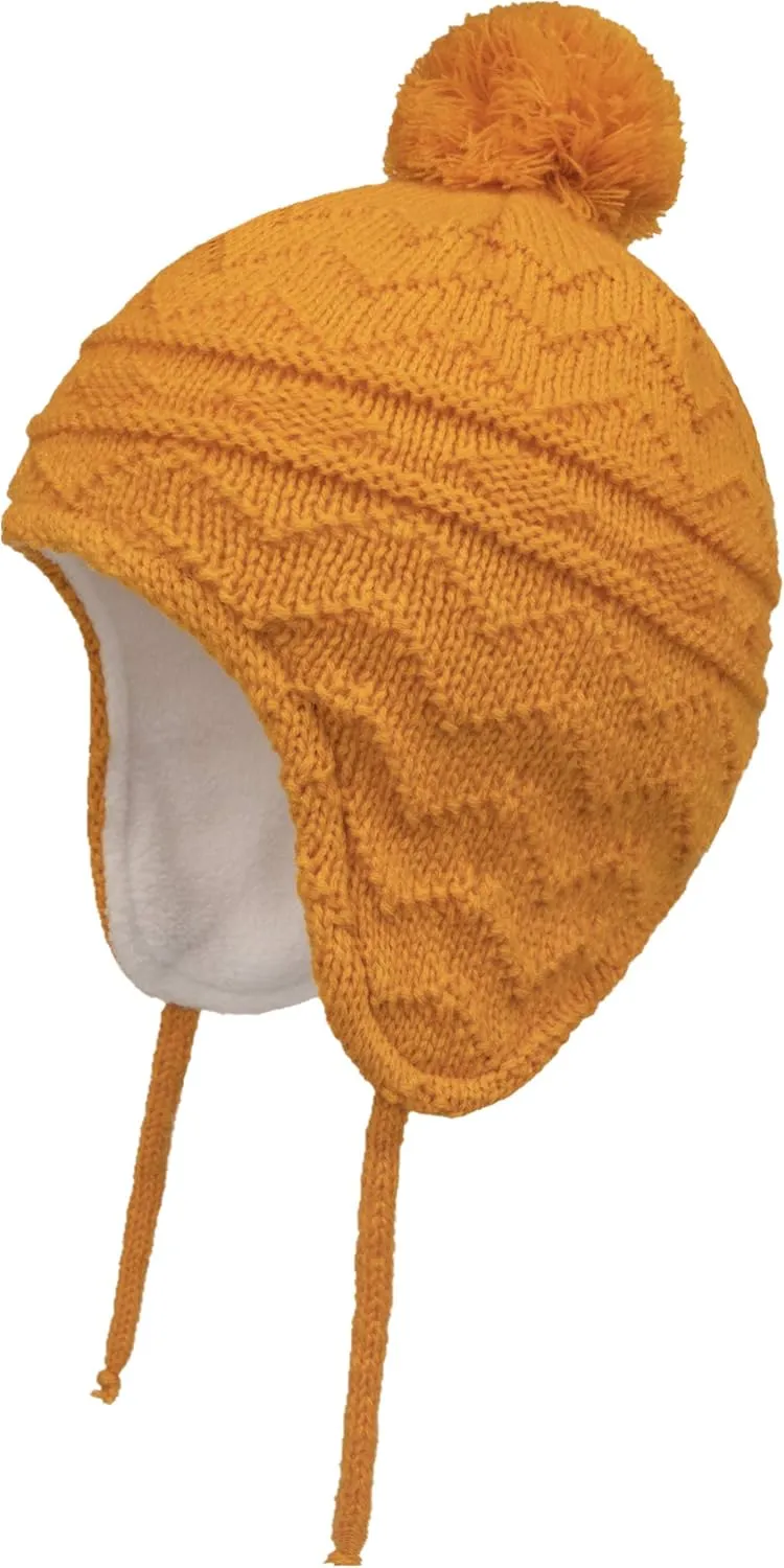 Connectyle Toddler Boys Girls Beanie Hat Fleece Lined Knit Kids Hat with Ear Flaps Warm Winter Hat Acrylic Watch Hat