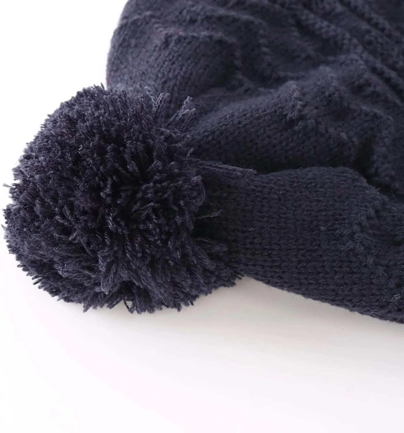 Connectyle Toddler Boys Girls Beanie Hat Fleece Lined Knit Kids Hat with Ear Flaps Warm Winter Hat Acrylic Watch Hat