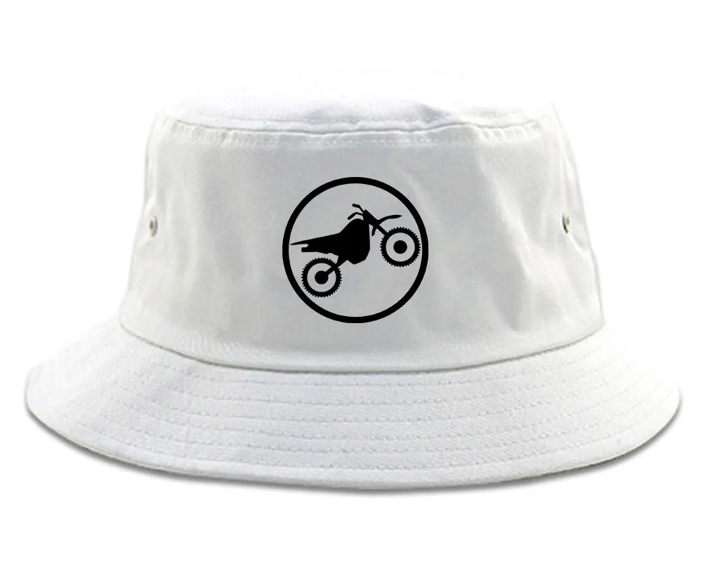 Dirt Bike Chest Mens Bucket Hat