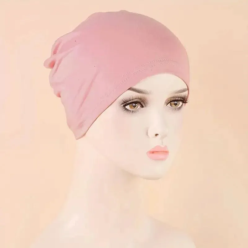 Elastic Turban Inner Hijab Cap for Muslim Women