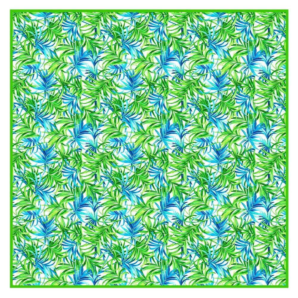 Euphoria – Paradise Palm Scarf (Neon Green)