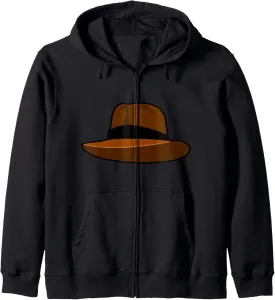 Fedora Hat Zip Hoodie
