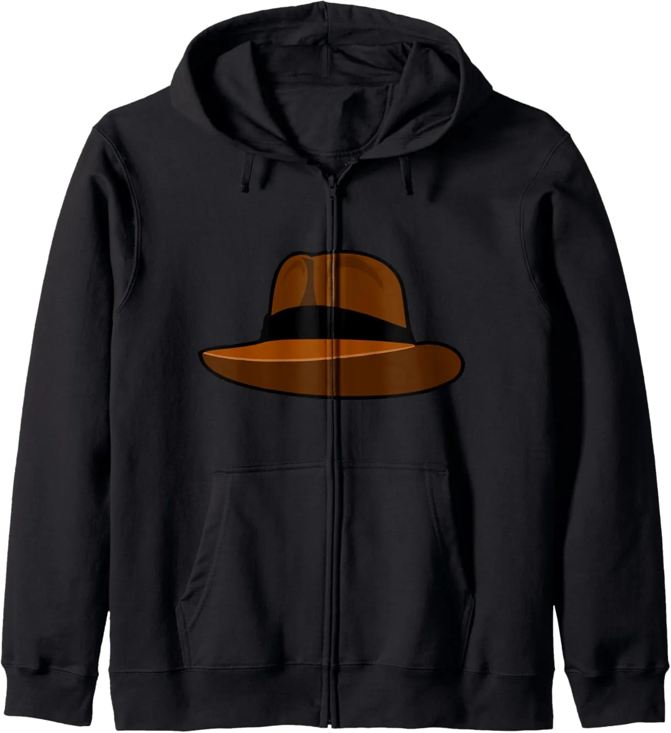 Fedora Hat Zip Hoodie