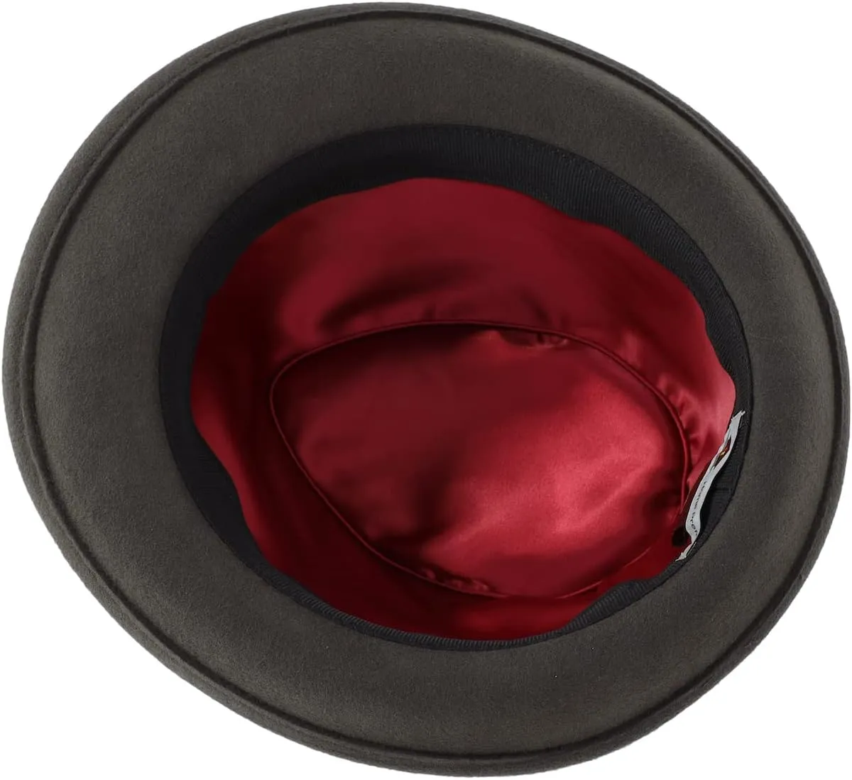 Home Prefer Men's Wool Felt Winter Hat Short Brim Fedora Hat
