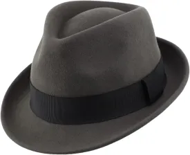Home Prefer Men's Wool Felt Winter Hat Short Brim Fedora Hat