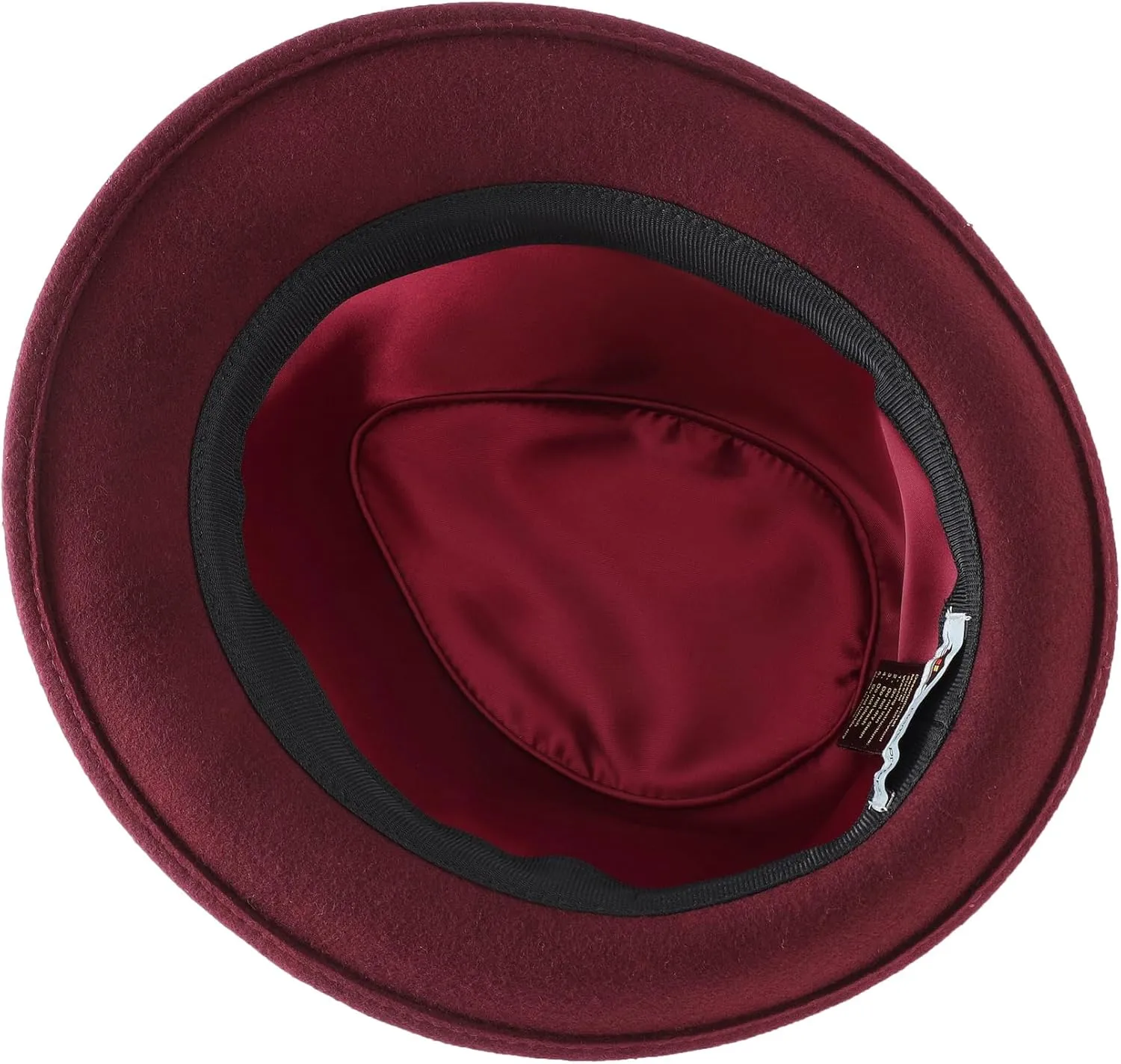 Home Prefer Men's Wool Felt Winter Hat Short Brim Fedora Hat