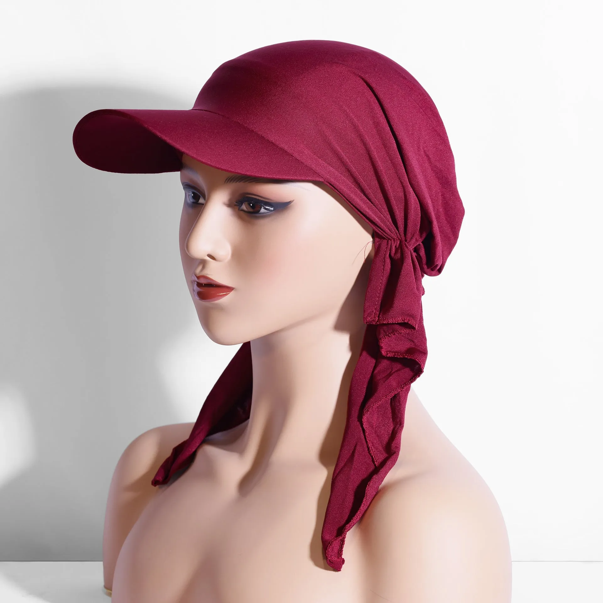 JGM-01   New fashion women's baotou hat base hat Malaysian Indonesian headscarf ethnic strap sun hat