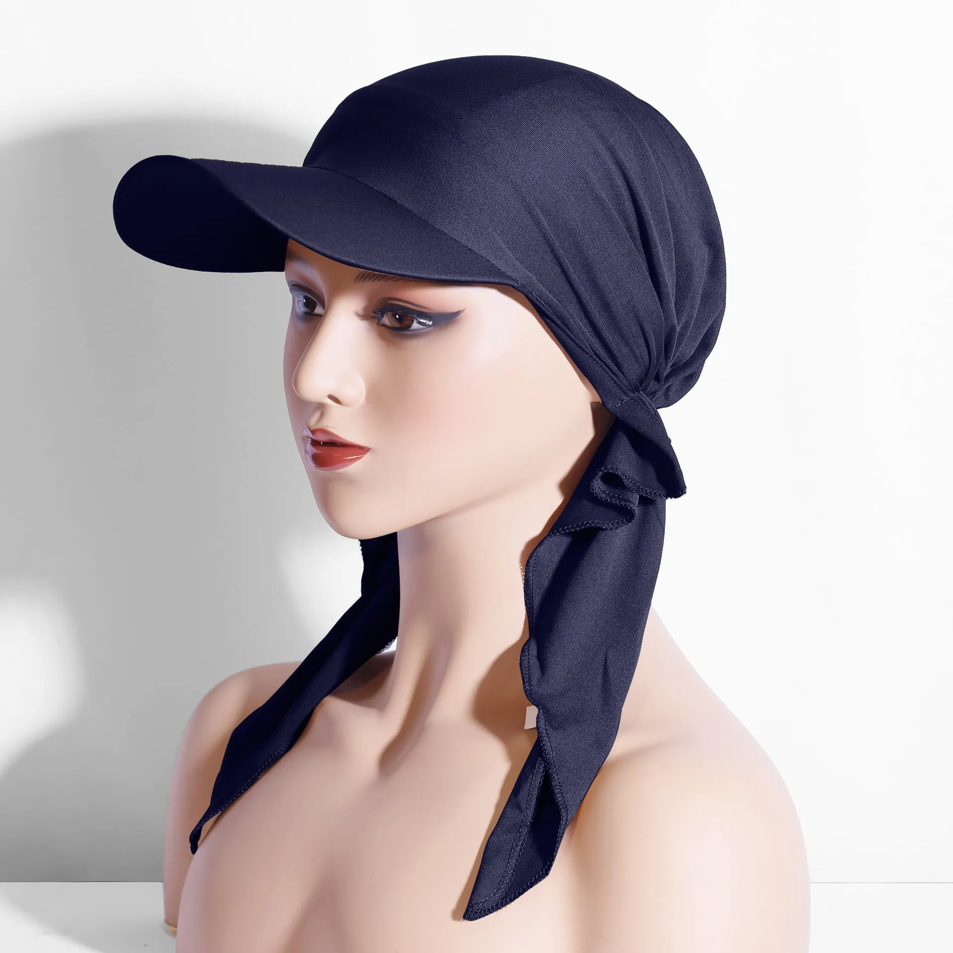 JGM-01   New fashion women's baotou hat base hat Malaysian Indonesian headscarf ethnic strap sun hat