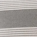 Kadan european linen Quilt [Black/Cream]