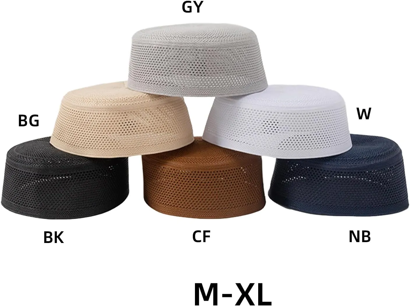Knitted Cotton Turban Hat for Men Breathable Kufi Prayer Hat Ramazan Hijabs Caps Arabian Skull Hat