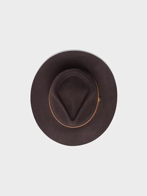 Kodiak Brown Wide Brim Fedora