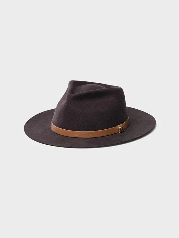 Kodiak Brown Wide Brim Fedora