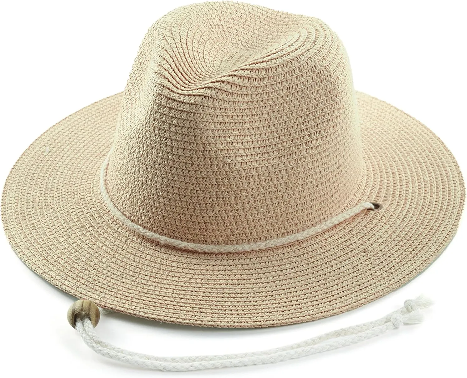 Koreshion Women Straw Fedora Hat Summer Panama Beach Sun Hats UV UPF50  Cap