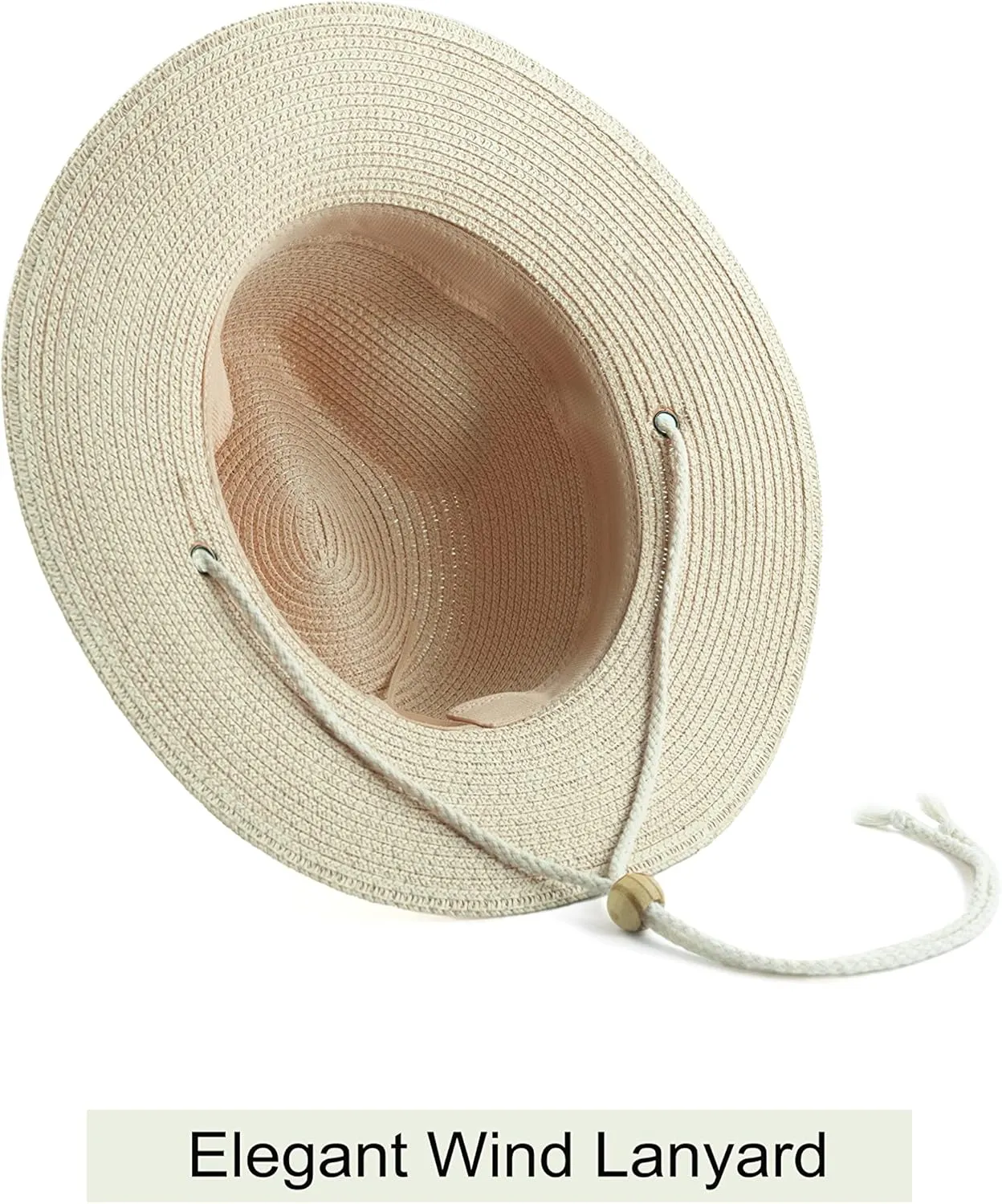 Koreshion Women Straw Fedora Hat Summer Panama Beach Sun Hats UV UPF50  Cap