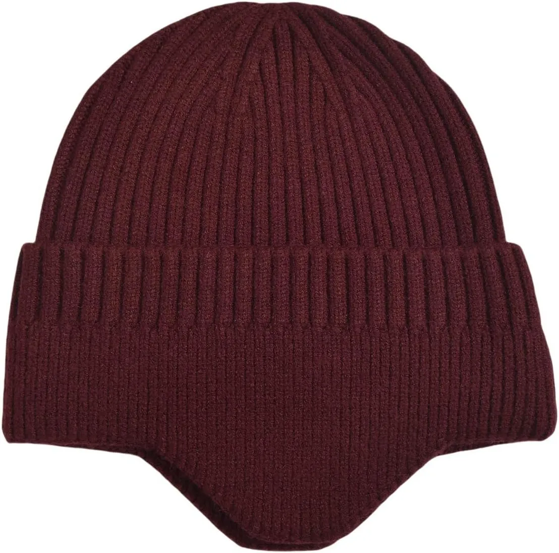 LLmoway Knit Beanie with Earflap Warm Winter Hat Soft Lightweight Stocking Cap for Men Women Youth Cold Weather Outdoor