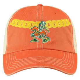 Miami Hurricanes TOW Orange "Turnover Chain" Mesh Adj. Hat Cap