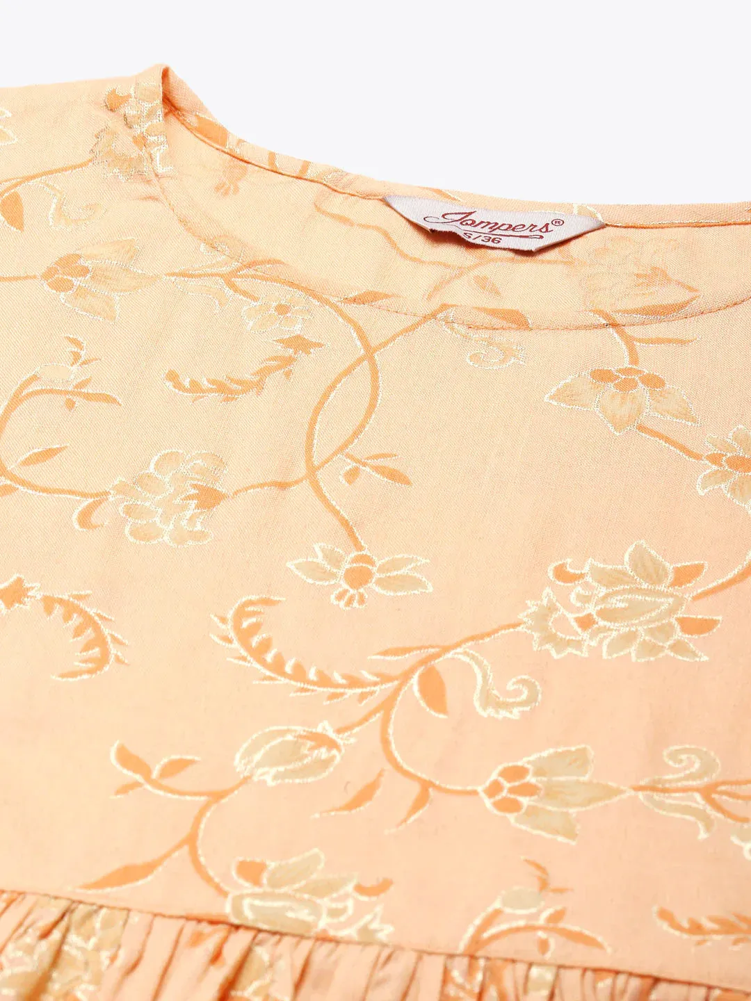 Orange Kurta With Sharara & Dupatta