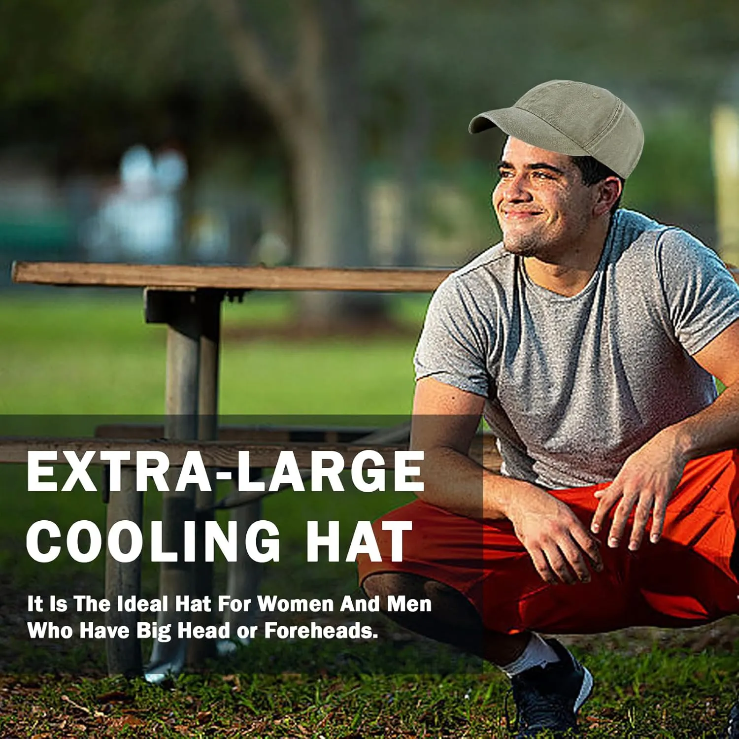 Oversized XL XXL 100% Cotton Basebal Cap Large Dad Washed Sport Cap Unconstructed Low Profilel Hat for Big Head(23.5"-25.5")