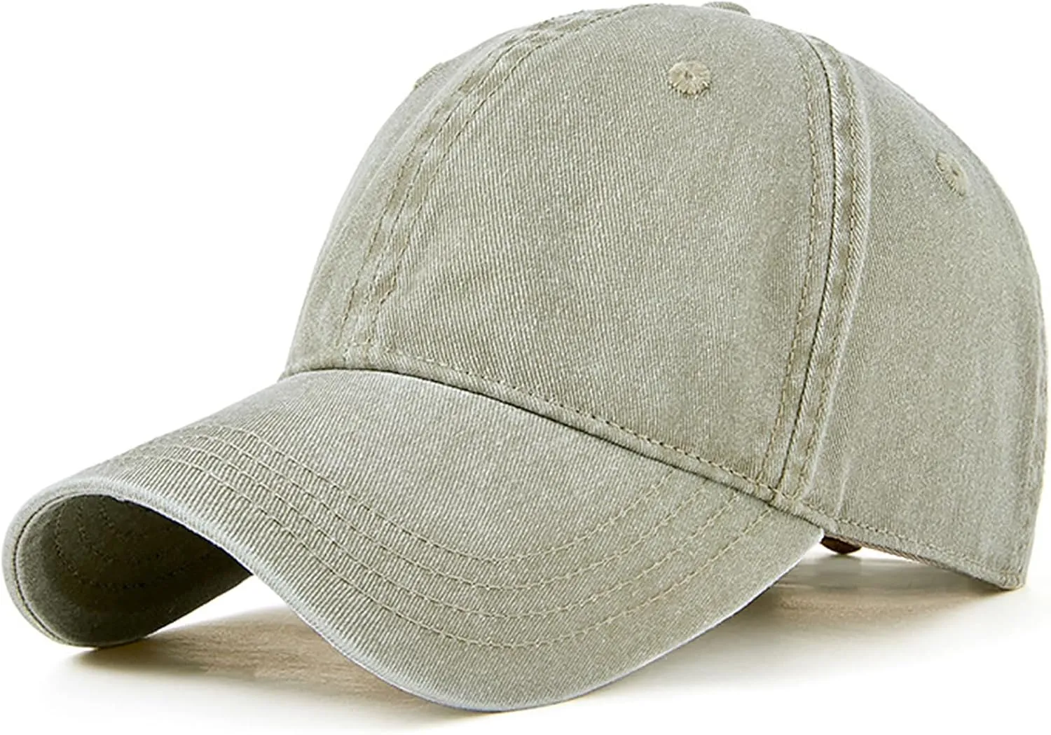 Oversized XL XXL 100% Cotton Basebal Cap Large Dad Washed Sport Cap Unconstructed Low Profilel Hat for Big Head(23.5"-25.5")