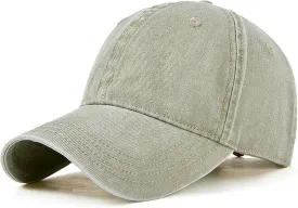 Oversized XL XXL 100% Cotton Basebal Cap Large Dad Washed Sport Cap Unconstructed Low Profilel Hat for Big Head(23.5"-25.5")