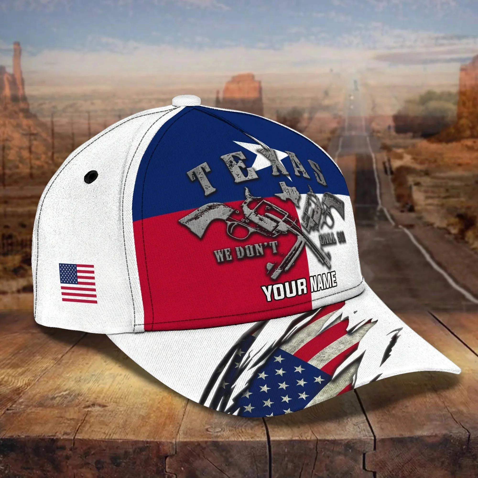 Personalized Texas Baseball 3D Cap, Texas Classic Full Print Cap Hat, American Texas Cap