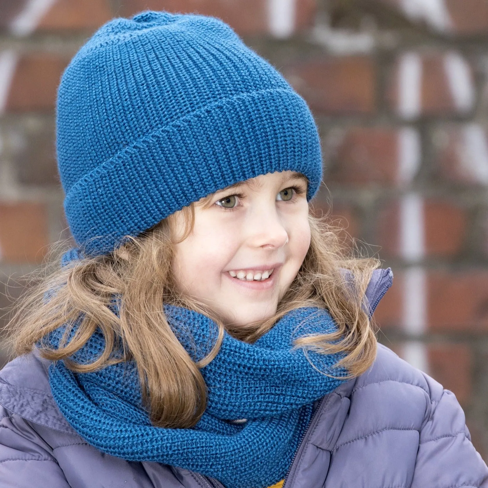 Pickapooh Toddler/Child Knitted Hat, Merino Wool/Silk