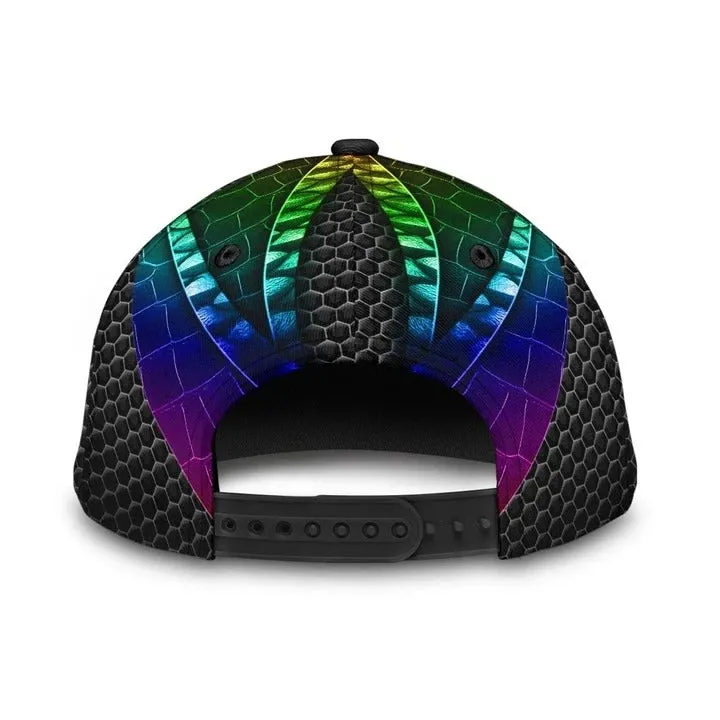 Pride Lesbian 3D Classic Cap, Black Jean Background Love Is Love LGBT Printing Baseball Cap Hat