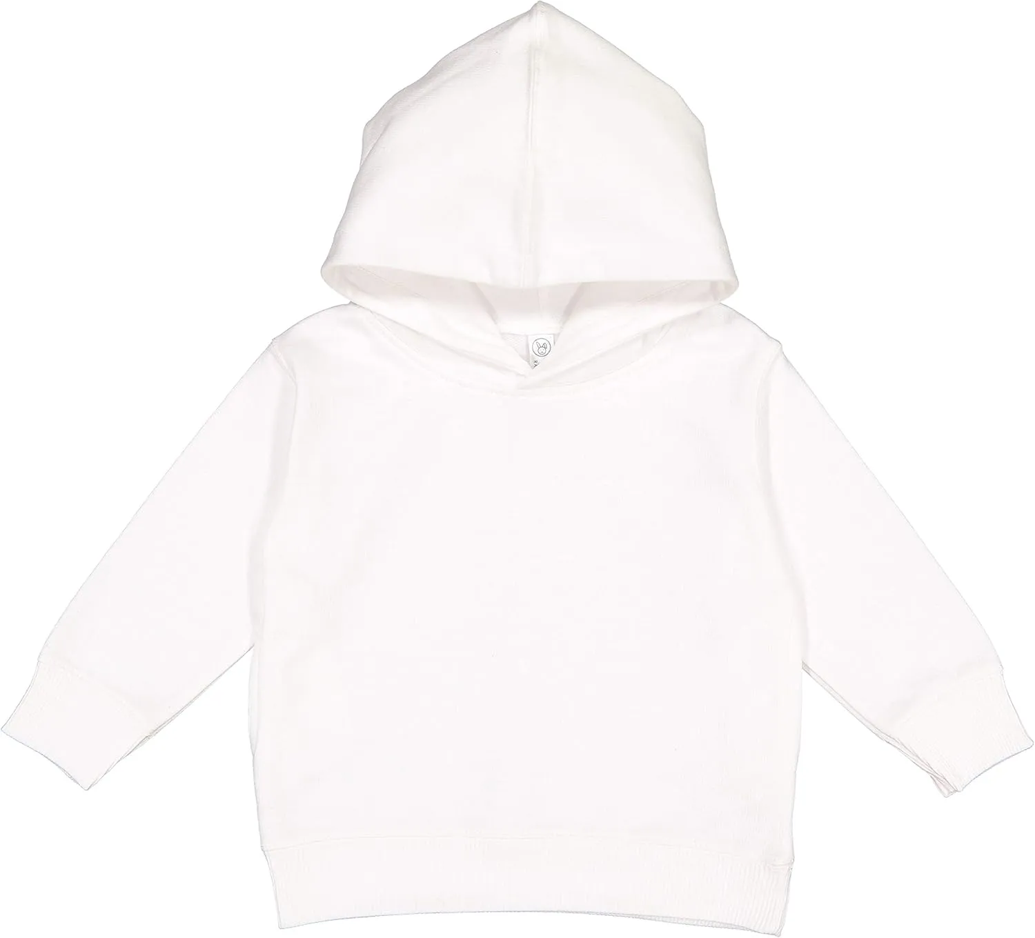 RABBIT SKINS Toddler Fleece Long Sleeve Hooded Pullover Sweatshirt with Side Seam Pockets