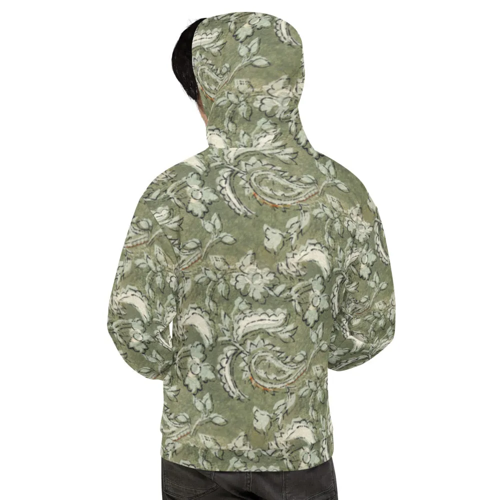 Recycled Unisex Hoodie - Floral Paisley