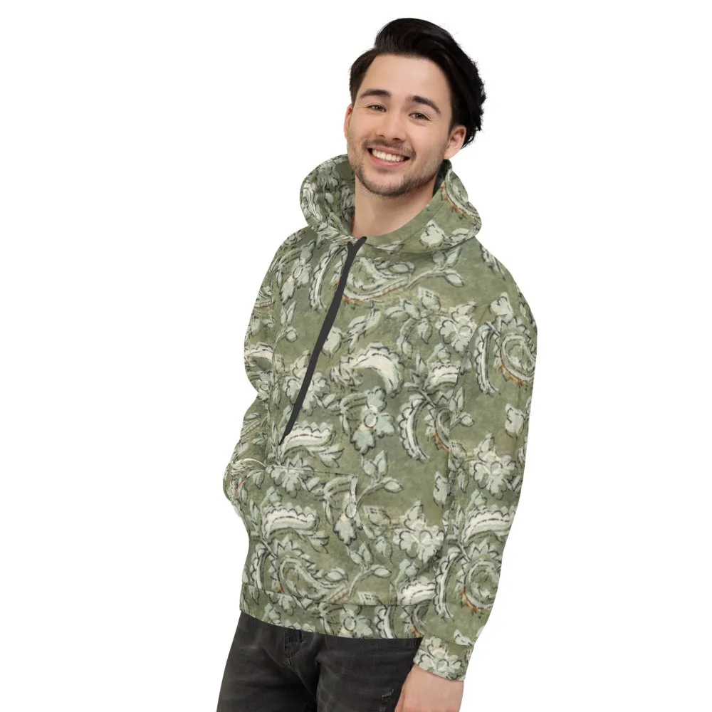 Recycled Unisex Hoodie - Floral Paisley