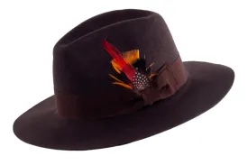 S&F Chocolate Brown Fedora
