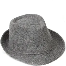Spring&Summer Men's Hats Fedoras Imitation Linen Top Jazz Adult Bowler Hats