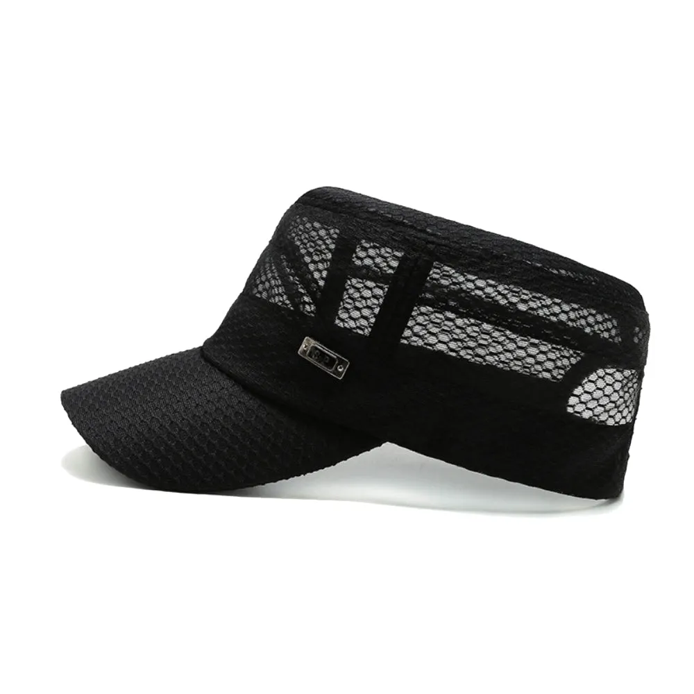 Summer Breathable Cadet Hat Basic Mesh Military Army Cap YZ40117