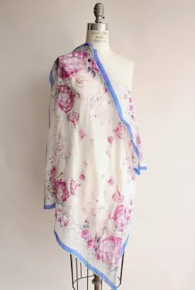 Vintage 1940s Ballerina Novelty Print Scarf