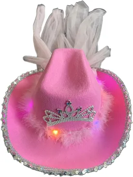 Vintage Fedora Hat Women Girls Felt Ladies Cowboy Hats Party Color Top Bonnet Crown Cosplay Hat, as the picture shows