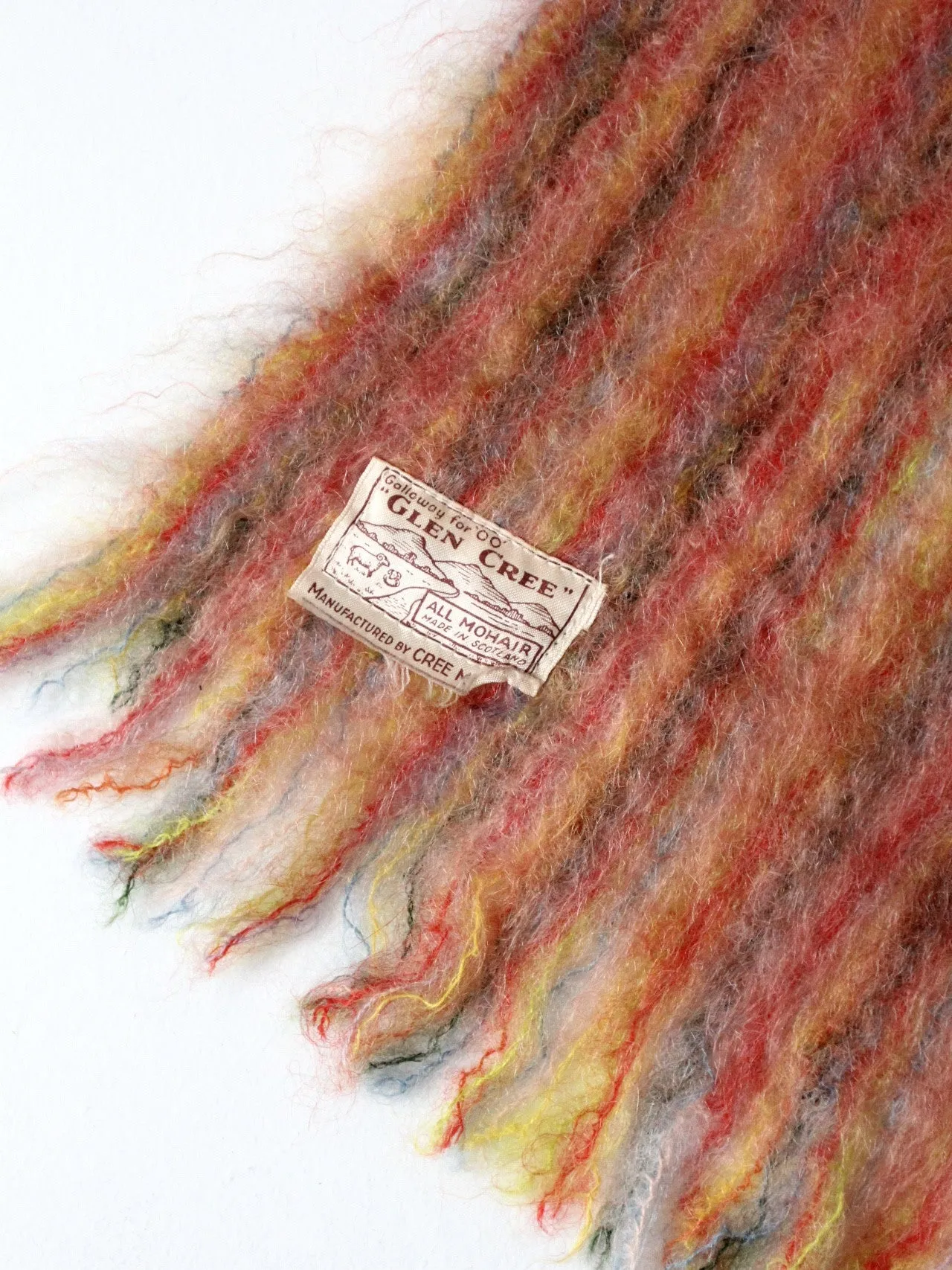vintage Glen Cree mohair scarf