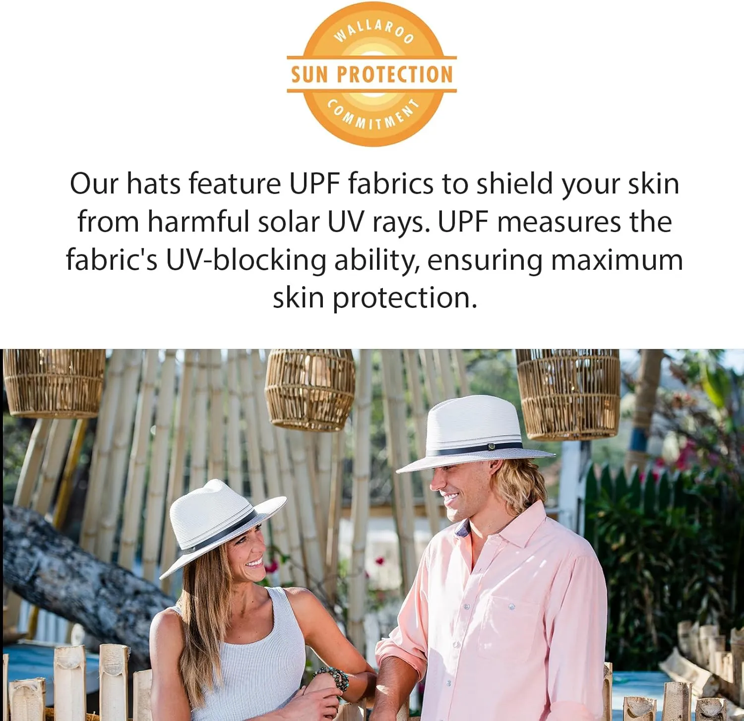 Wallaroo Hat Company Mens Carter Fedora  UPF 50  Sun Protection, Wide Brim, Packable Design and Adjustable Sizing