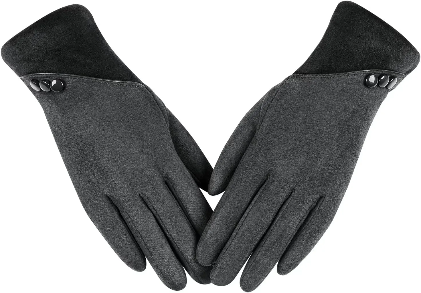 Womens Winter Warm Gloves With Sensitive Touch Screen Texting Fingers, Fleece Lined Windproof Gloves