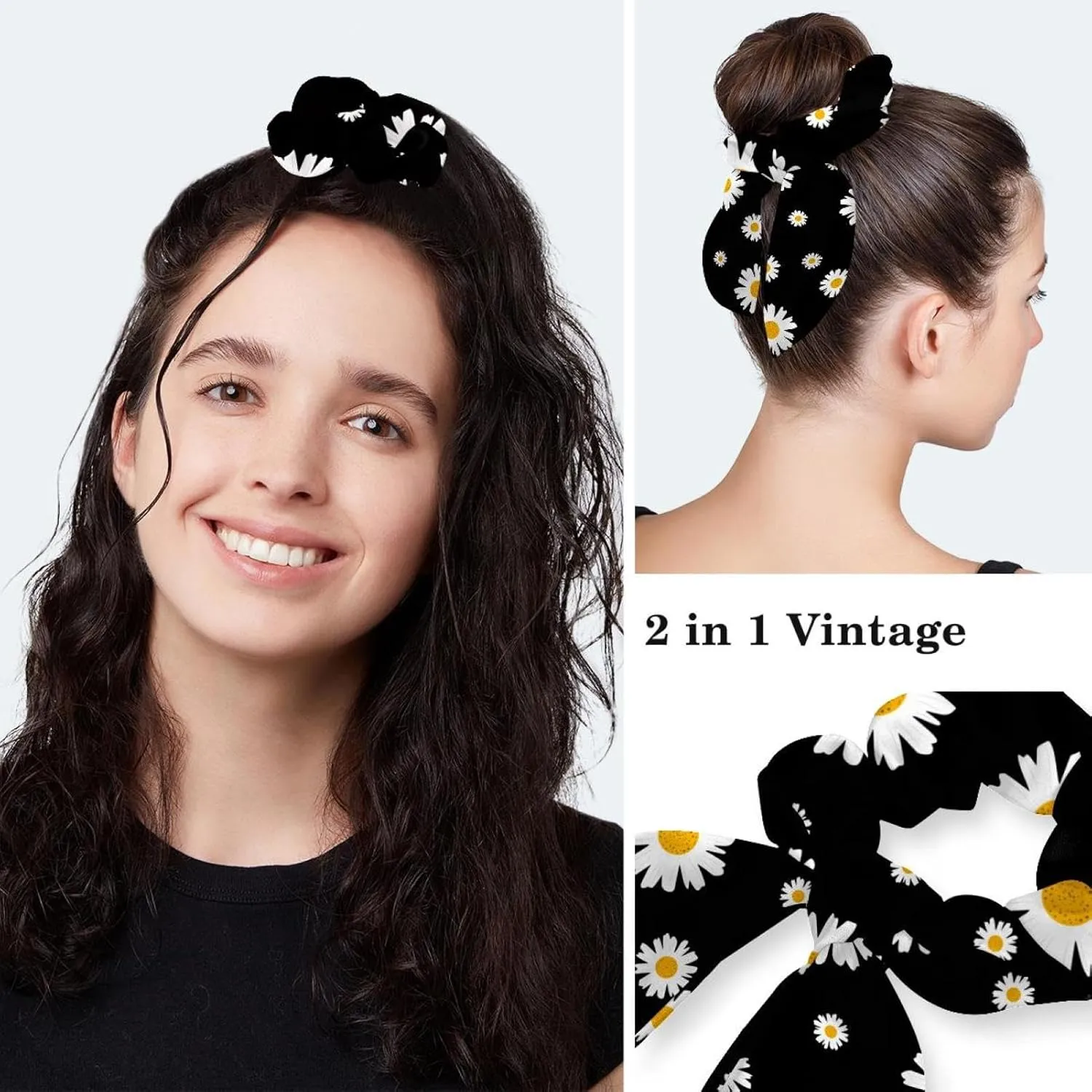 Work Caps Bouffant Surgical Cap with Hair Tie Cow Skin Print Pink Ponytail Holder Tie Back Scrub Hat