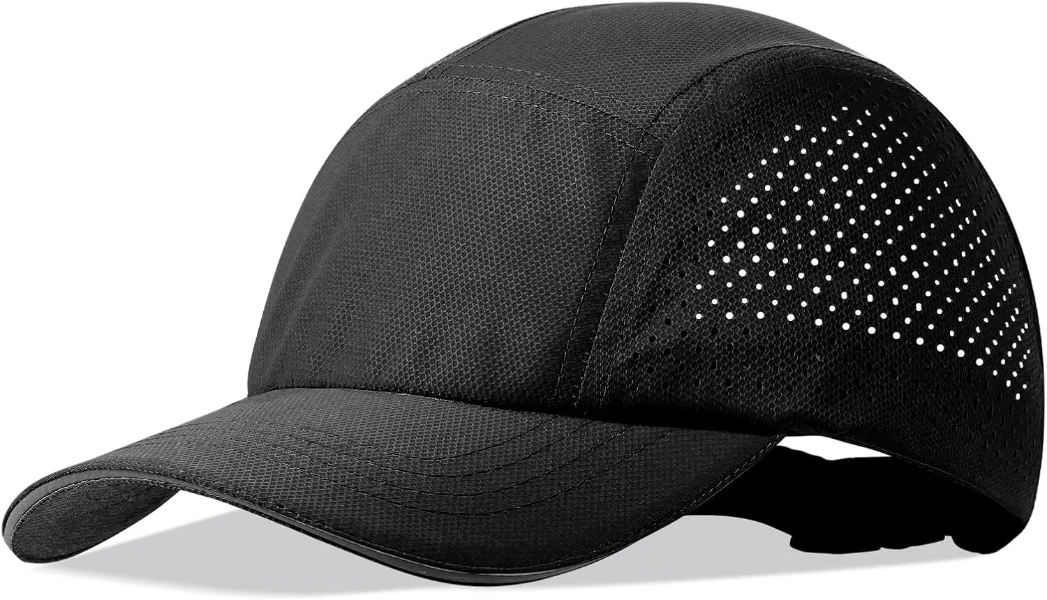 XXL Mens Quick Dry Baseball Cap Cooling Breathable Mesh Sports Cap Lightweight Run Hat with Reflective Trim